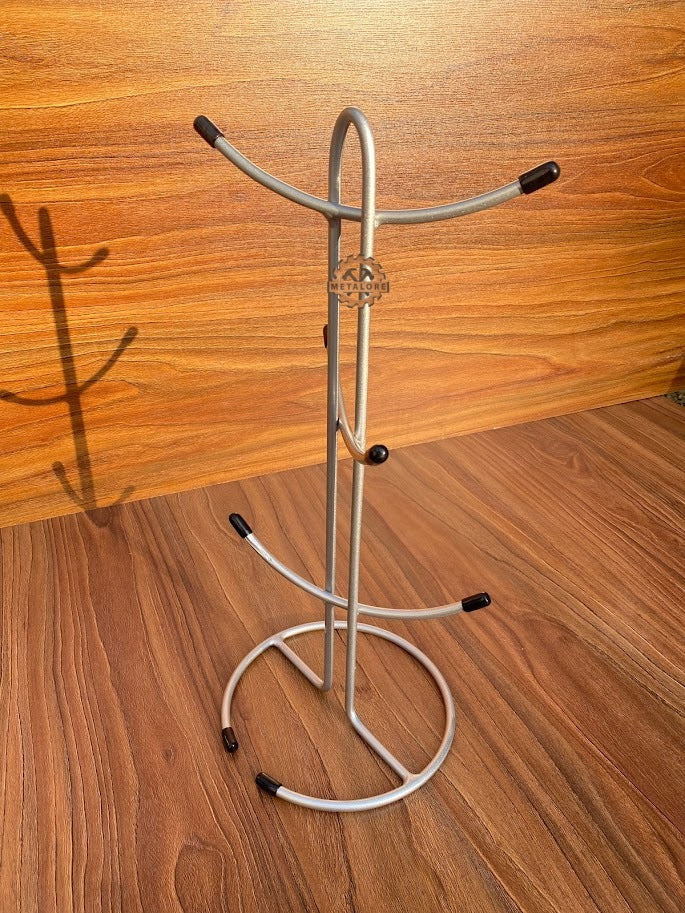 Metalore Mug Tree Stand | 6 Hook Cup Holder | Kitchen Organizer | Coffee Mug Holder Stand Pakistan"